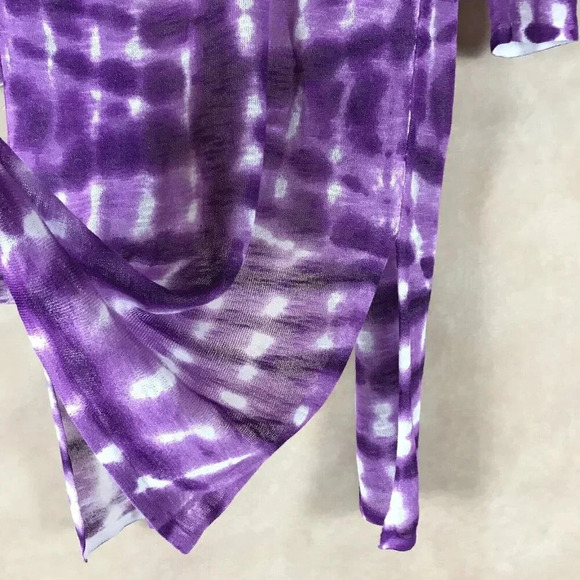 INC Purple Tie Dye Lightweight Duster Cardigan Size SMALL - Picture 5 of 11
